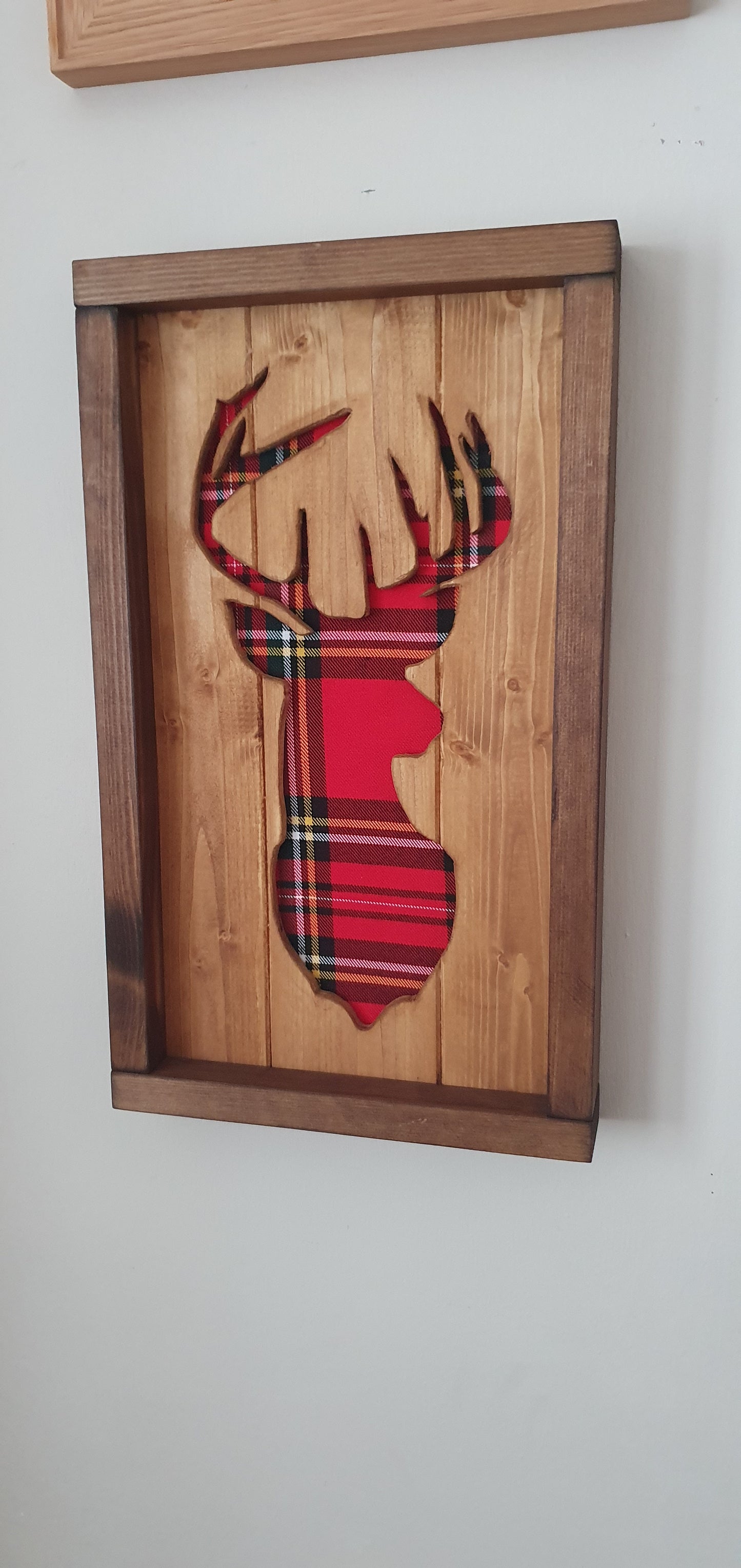 Pine & Tartan Stag Frame