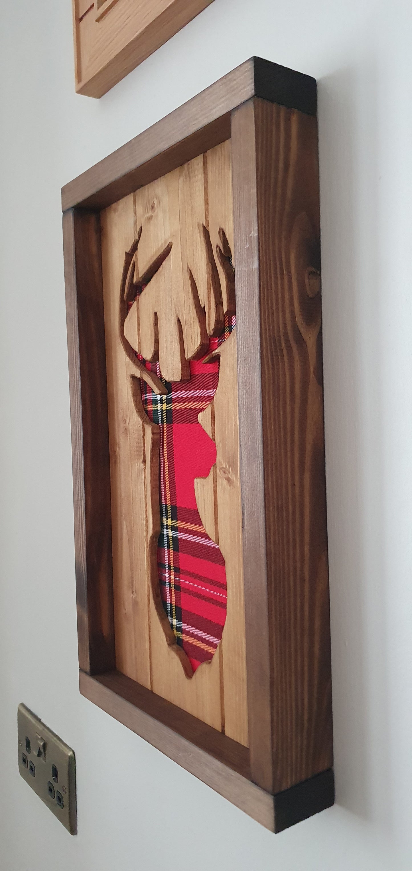 Pine & Tartan Stag Frame