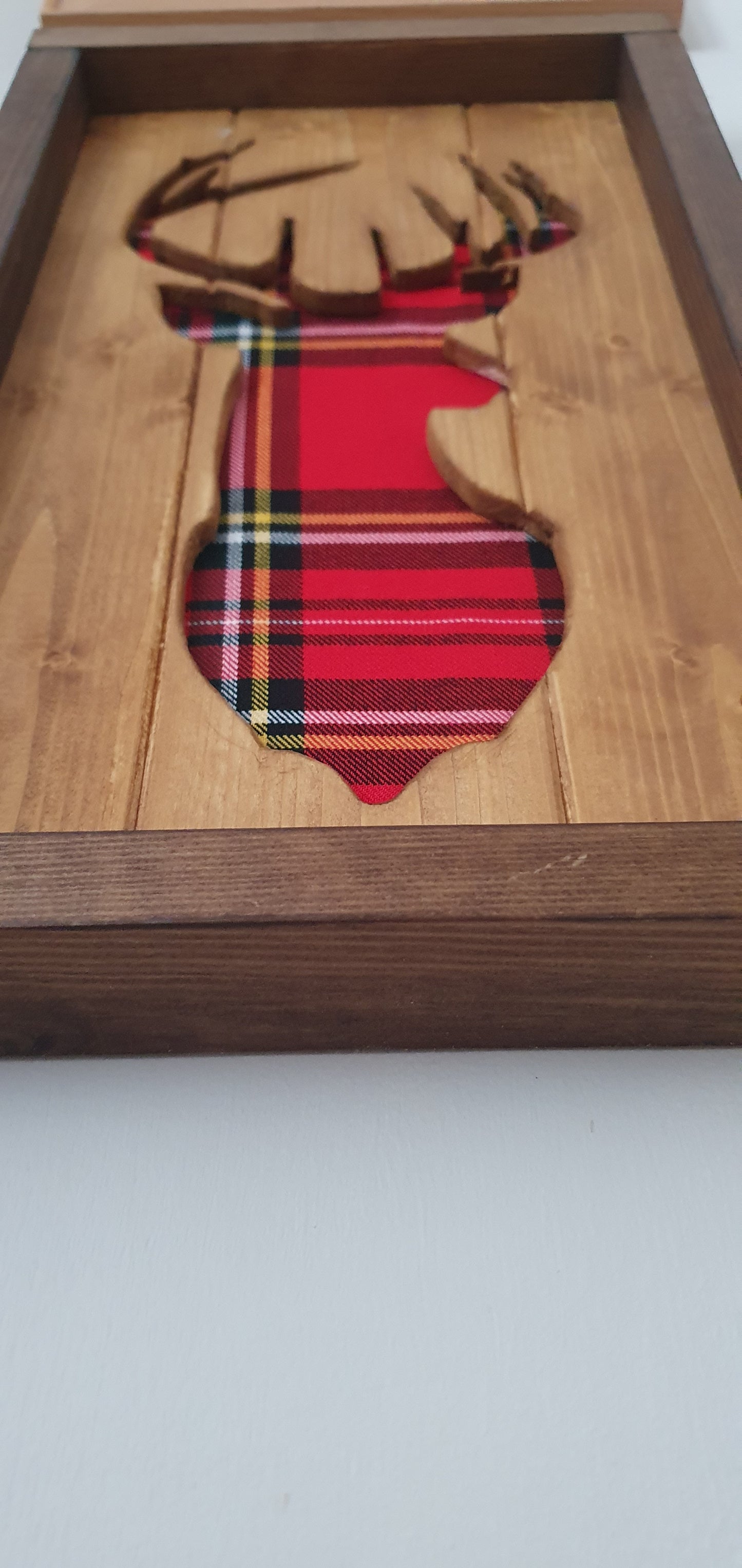 Pine & Tartan Stag Frame