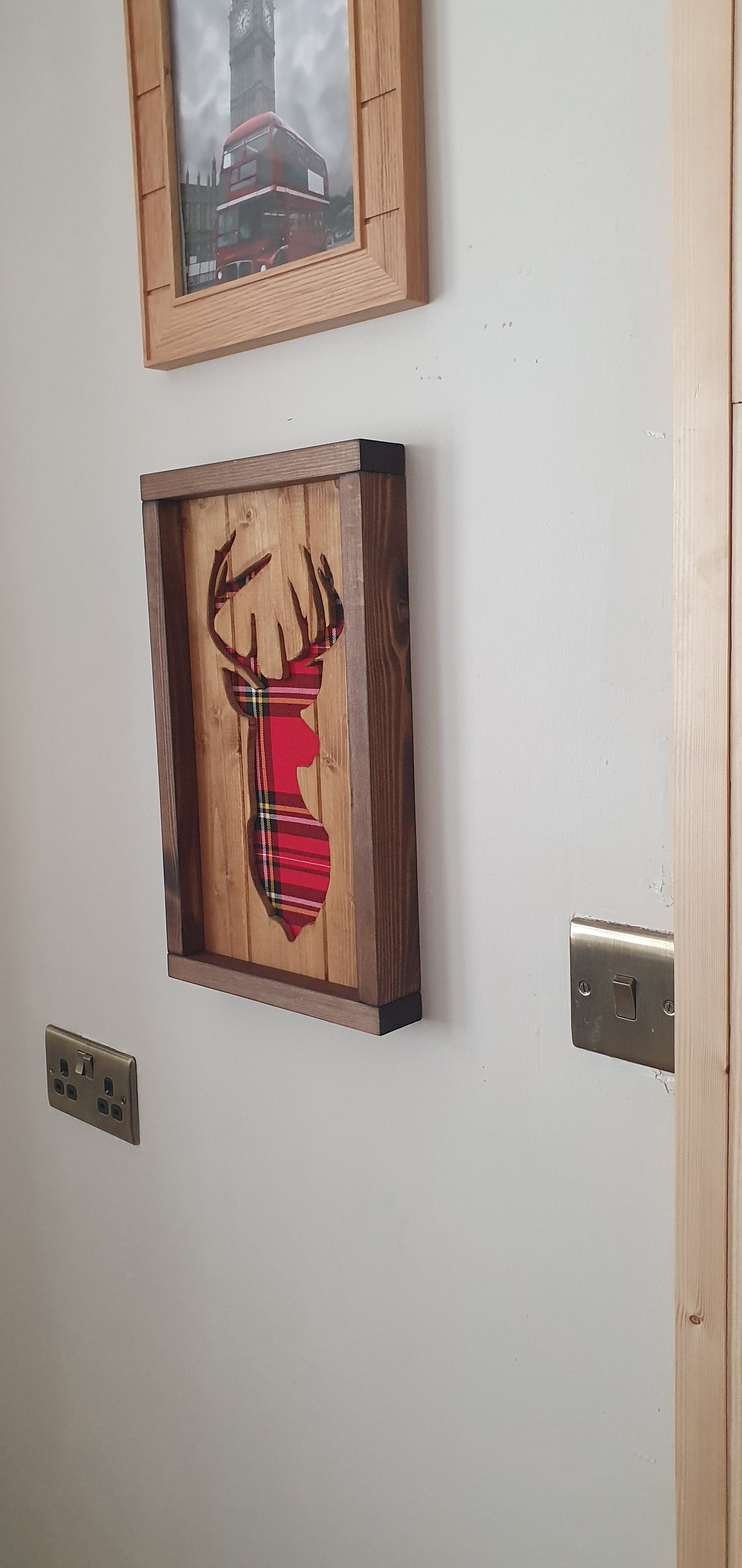 Pine & Tartan Stag Frame