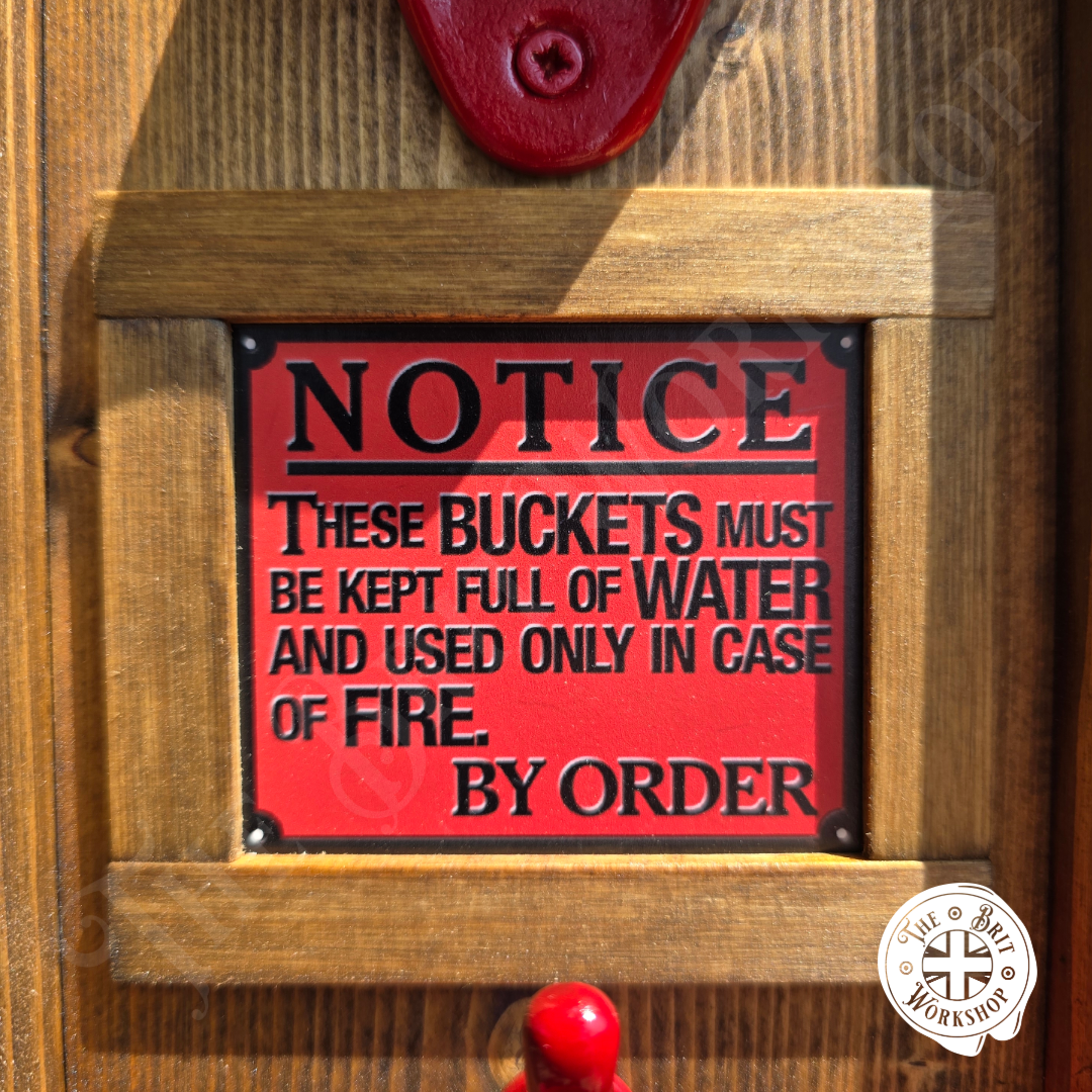 Fire bucket rustic wall mounted bottle opener