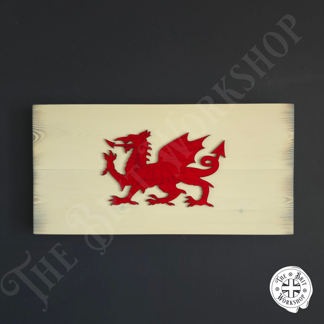 Small Old Welsh Dragon Flag