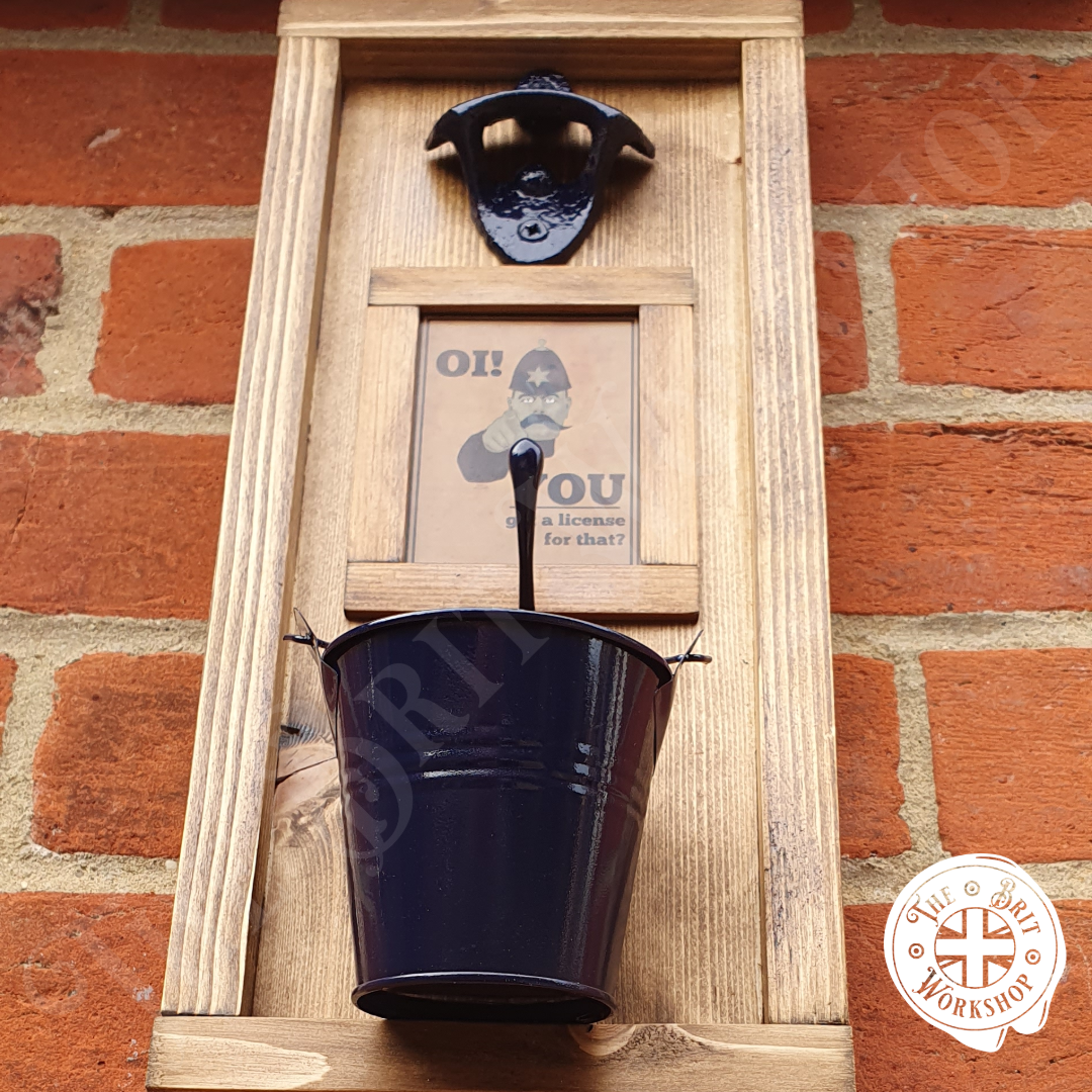 Old Police rustic wall mounted bottle opener
