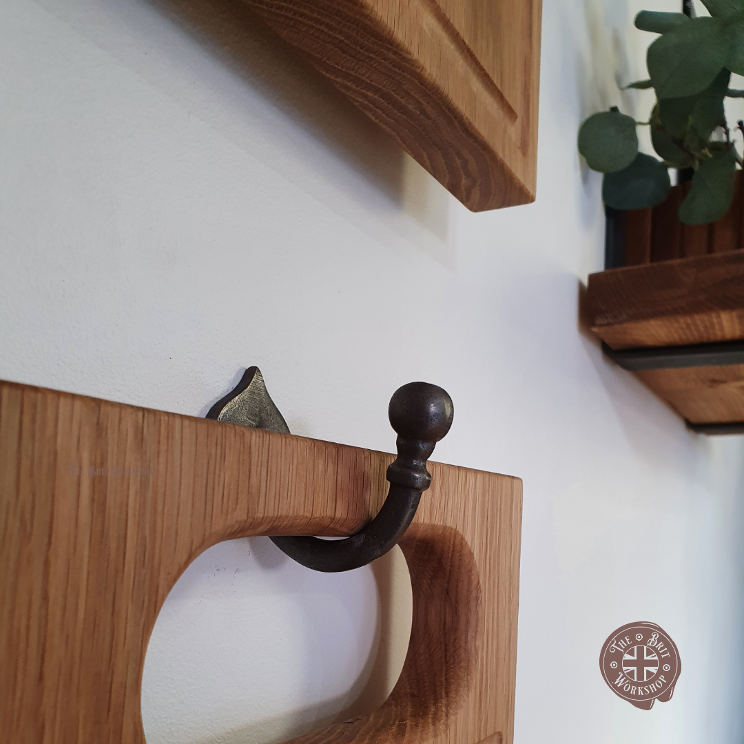 Solid oak barbecue serving board - The Brit Workshop