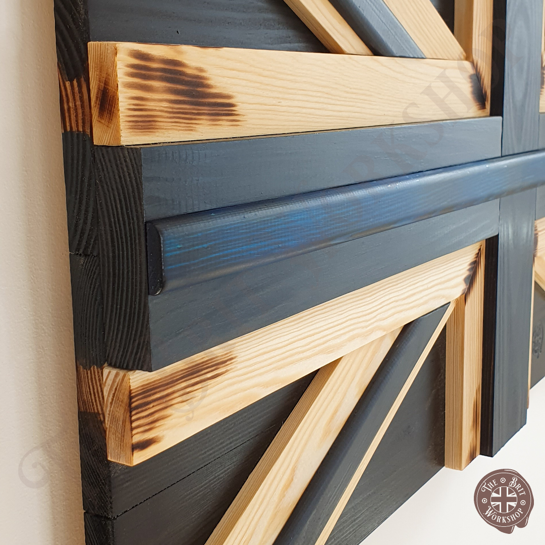 Police thin blue line 3D British flag