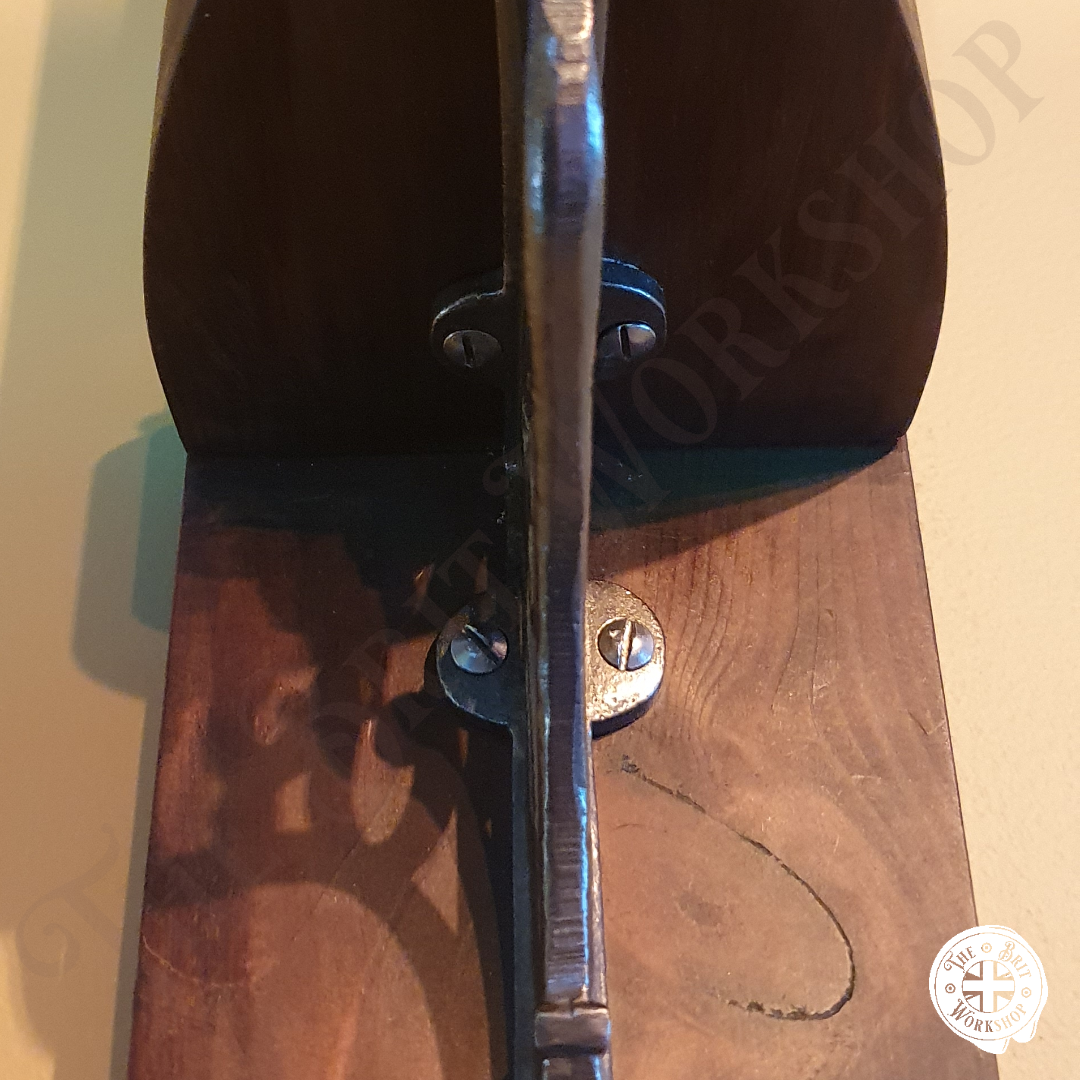 Gothic wooden and cast iron sconce