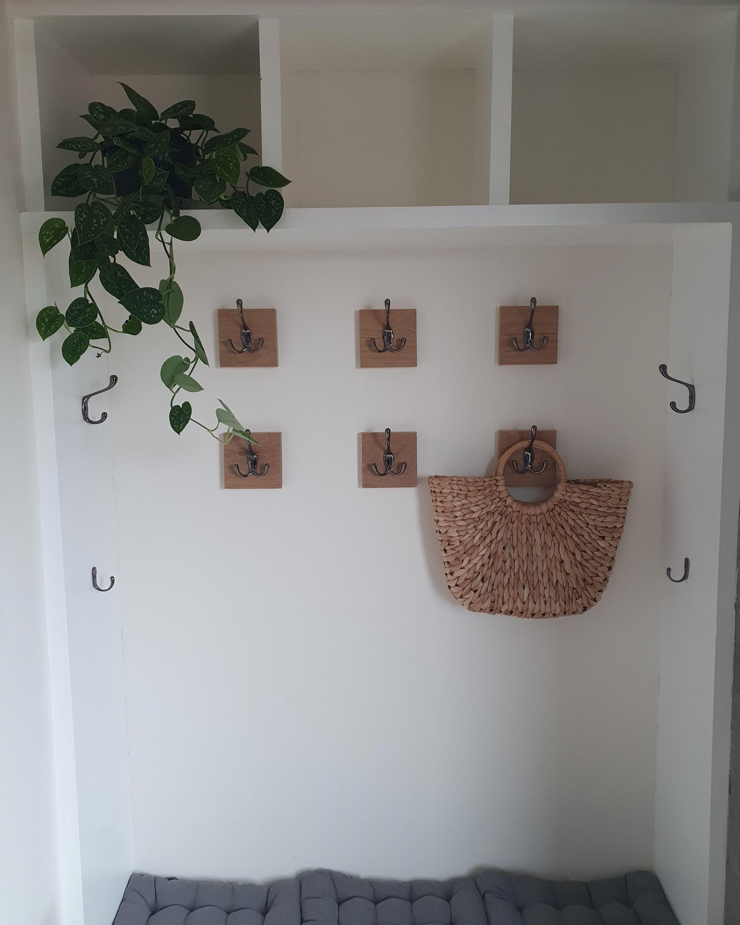 Tegula Coat Hook Tile - The Brit Workshop