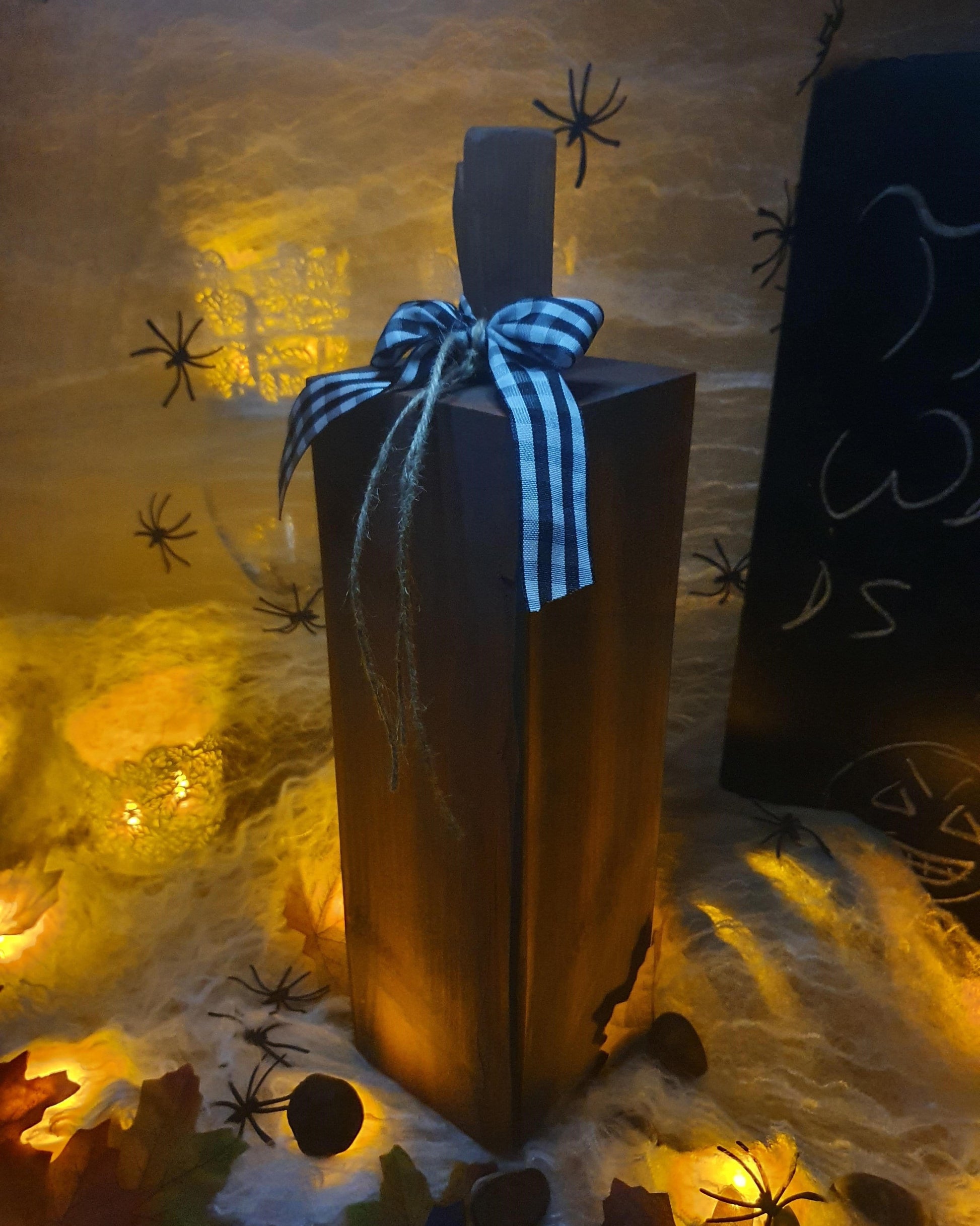 Wooden block pumpkins - The Brit Workshop