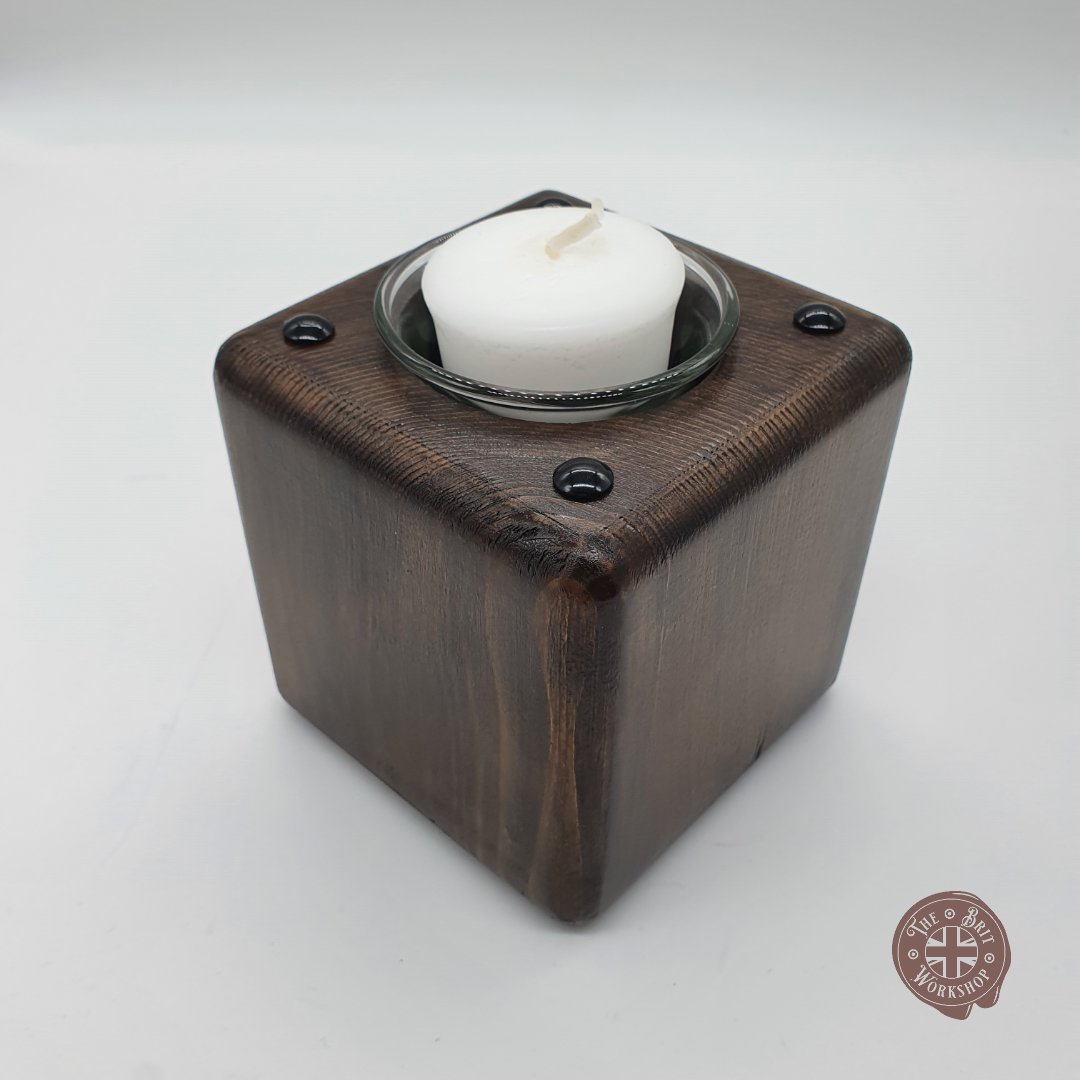 Rustic votive candle holder - The Brit Workshop