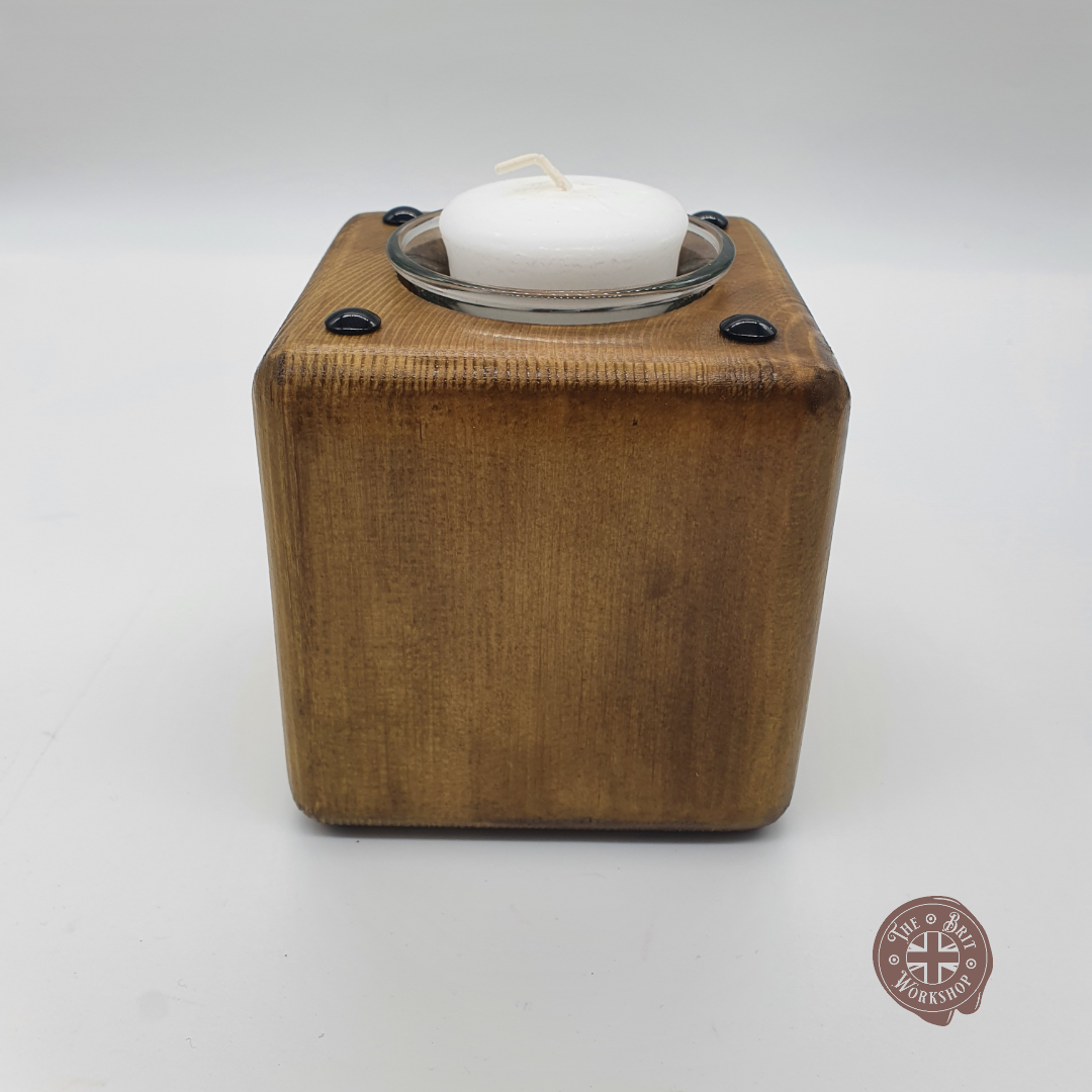 Rustic votive candle holder - The Brit Workshop