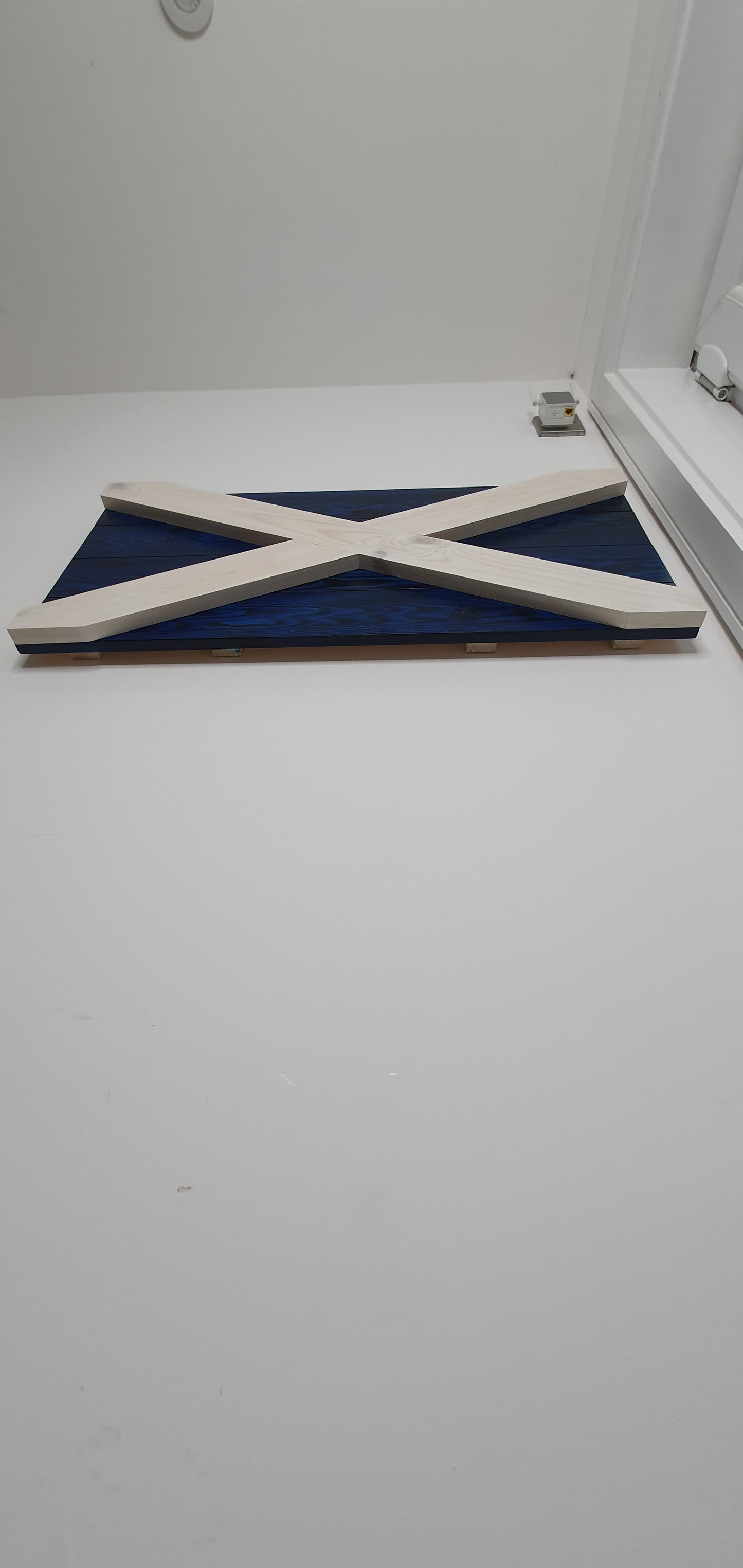 Rustic Wooden 3D Scotish flag