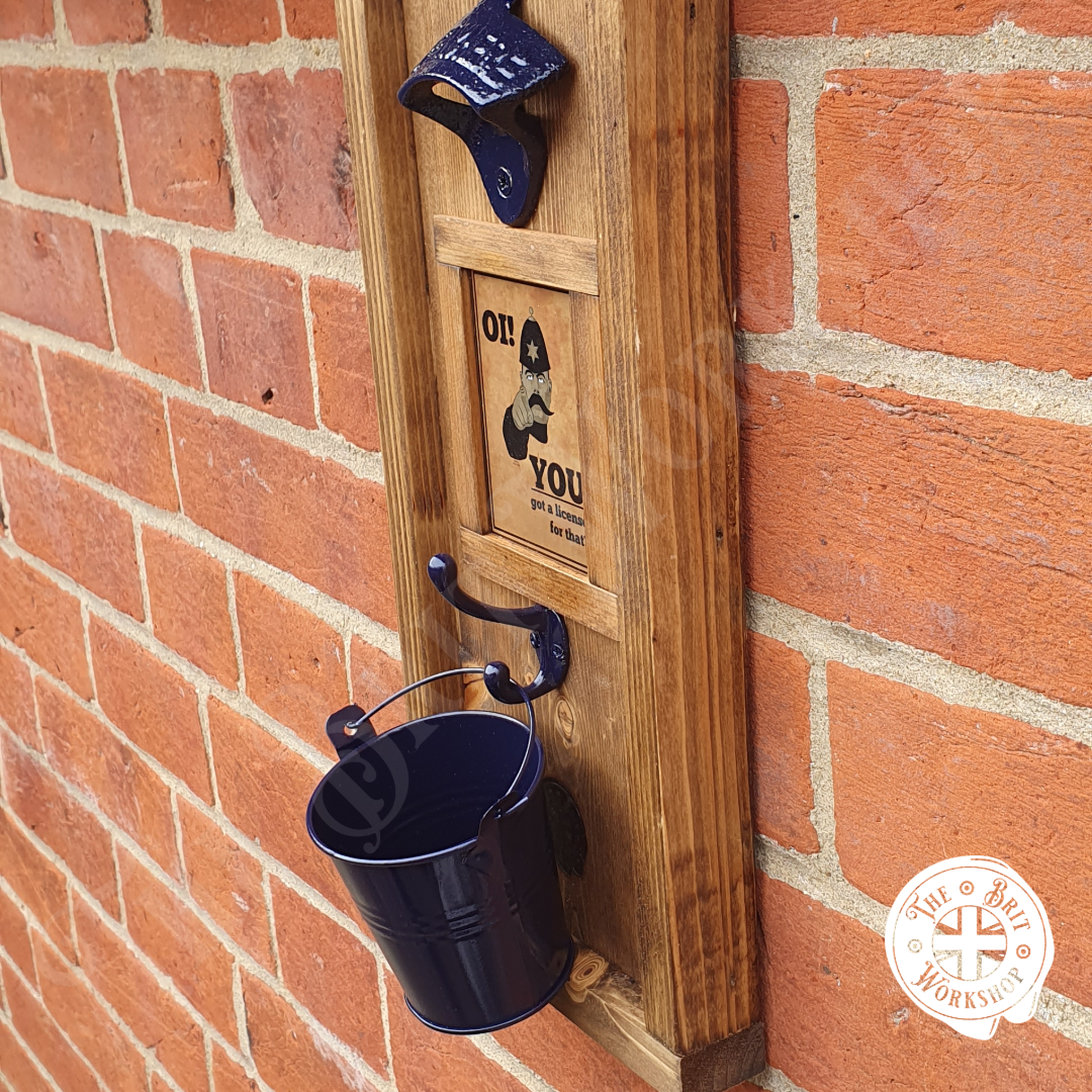 Old Police rustic wall mounted bottle opener
