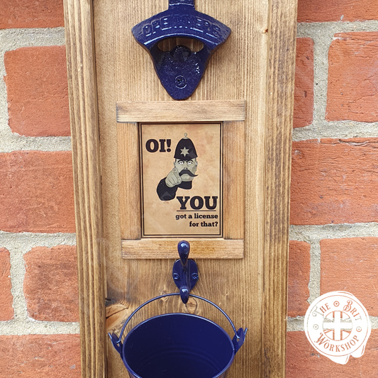 Old Police rustic wall mounted bottle opener