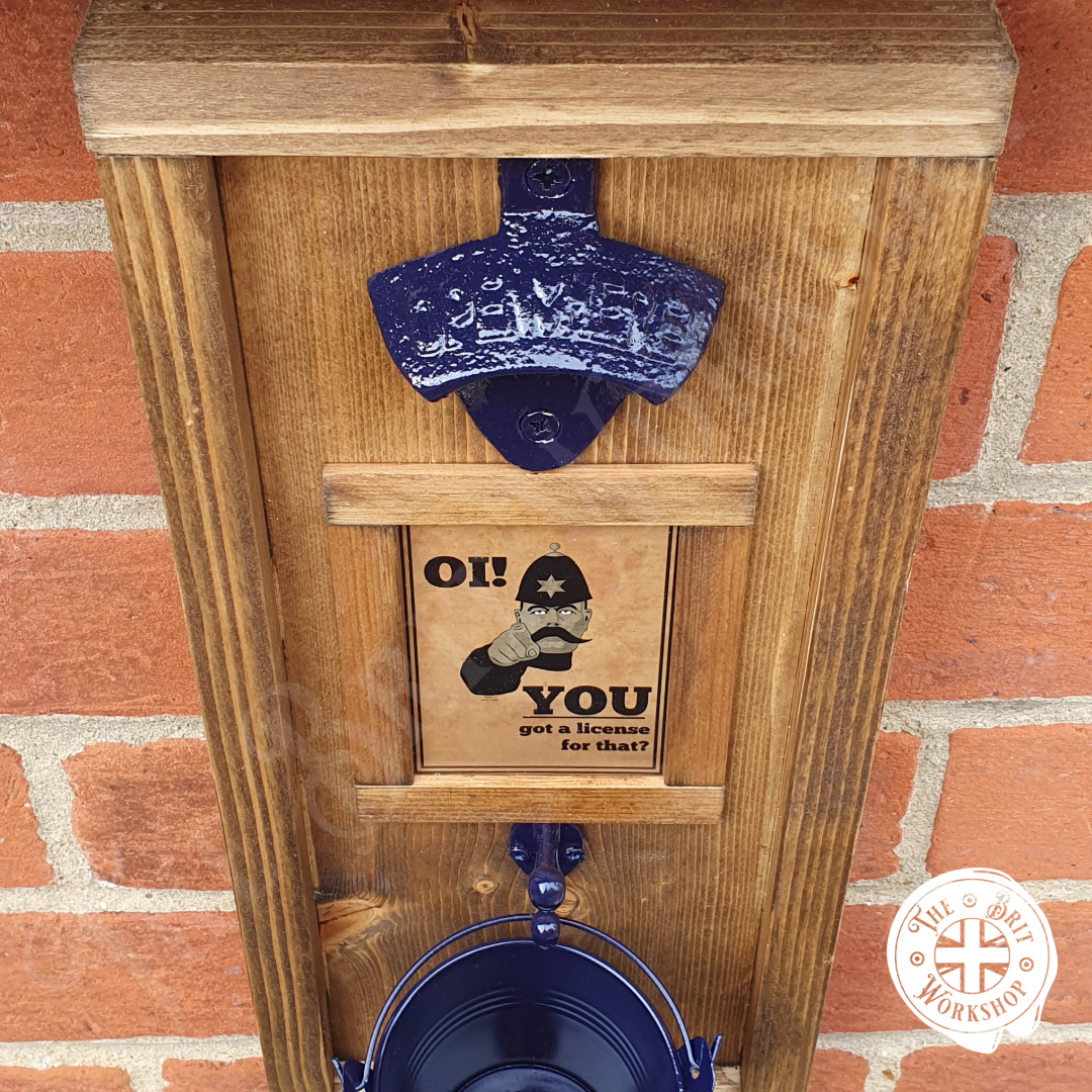 Old Police rustic wall mounted bottle opener