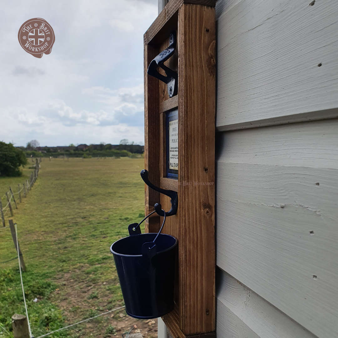 Old Police call box style rustic wall mounted bottle opener - The Brit Workshop