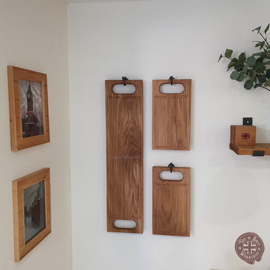 Solid oak barbecue serving board - The Brit Workshop