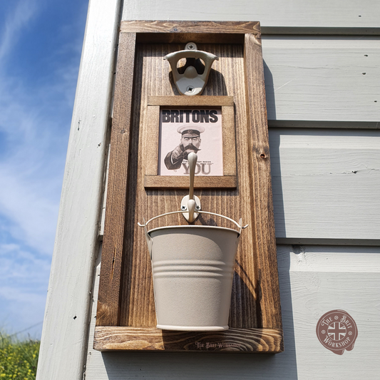 Lord Kitchener rustic wall mounted bottle opener - The Brit Workshop