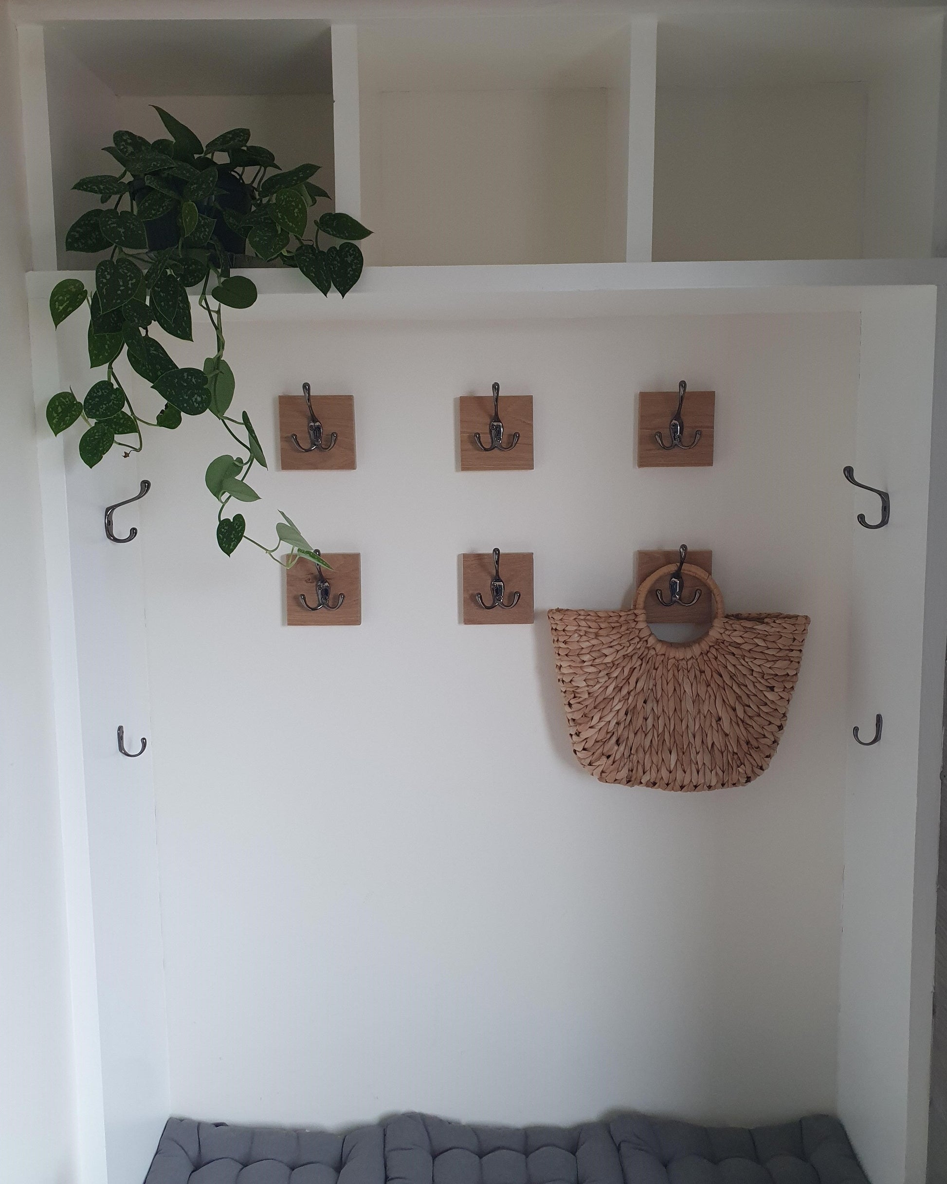 Tegula Coat Hook Tile - The Brit Workshop