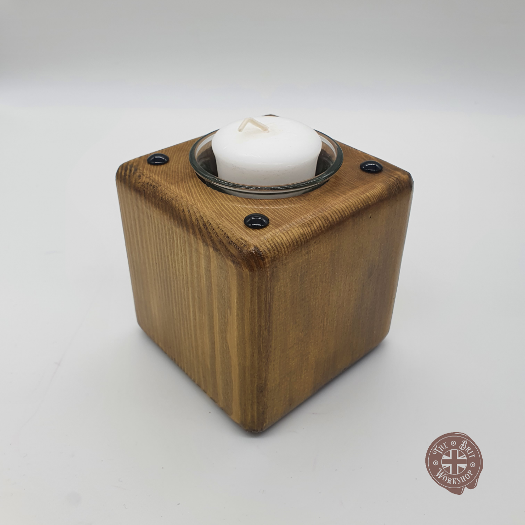 Rustic votive candle holder - The Brit Workshop