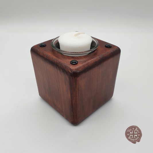 Rustic votive candle holder - The Brit Workshop
