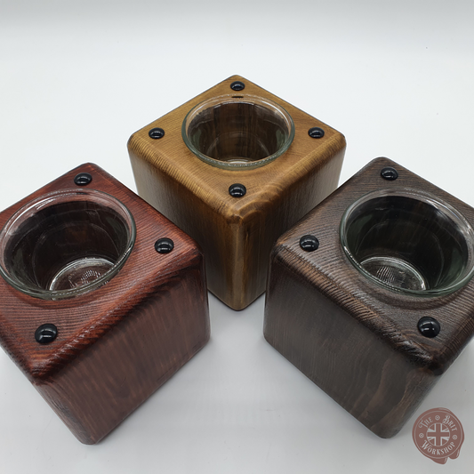 Rustic votive candle holder - The Brit Workshop