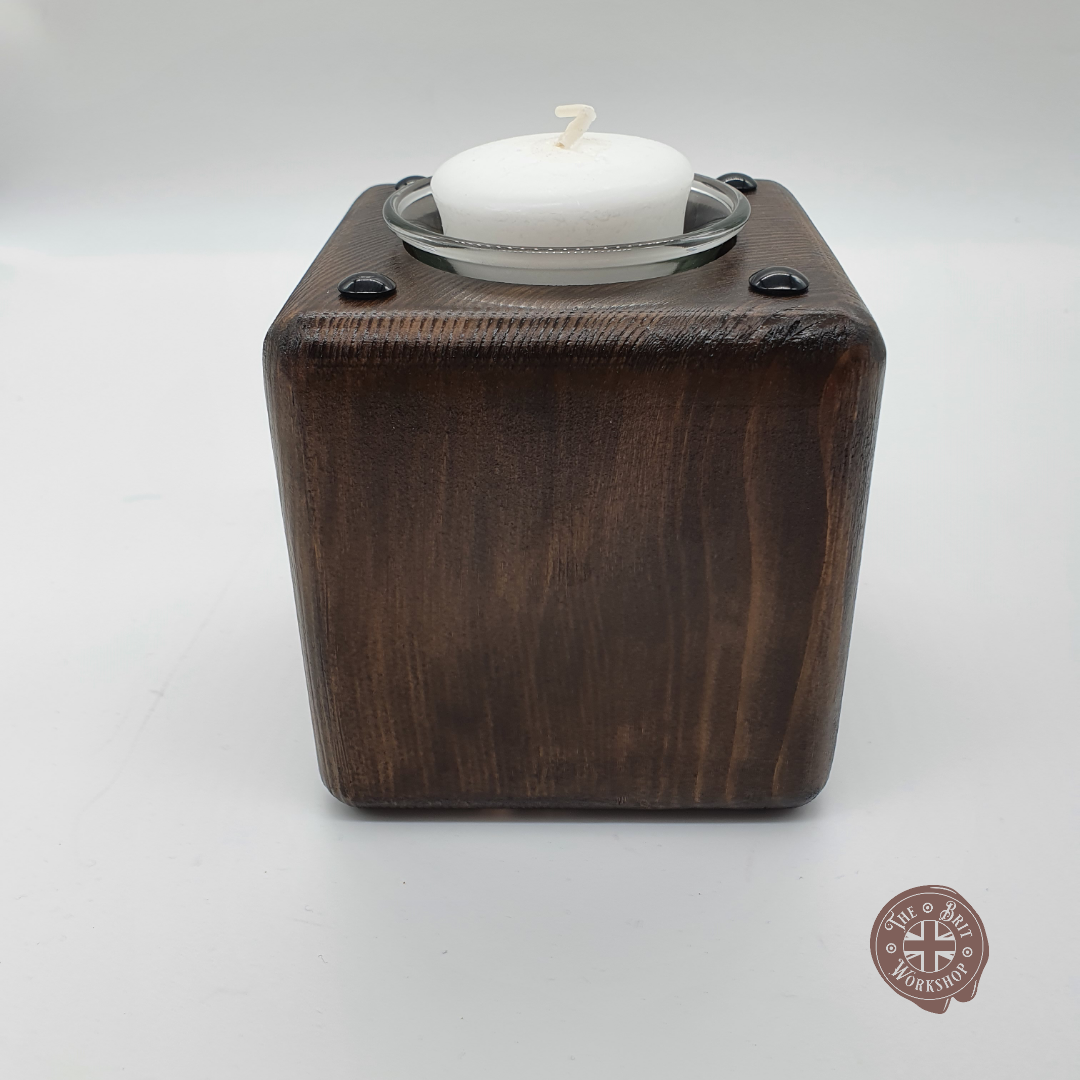 Rustic votive candle holder - The Brit Workshop